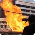 День Победы в Москве завершился взрывом и пожаром